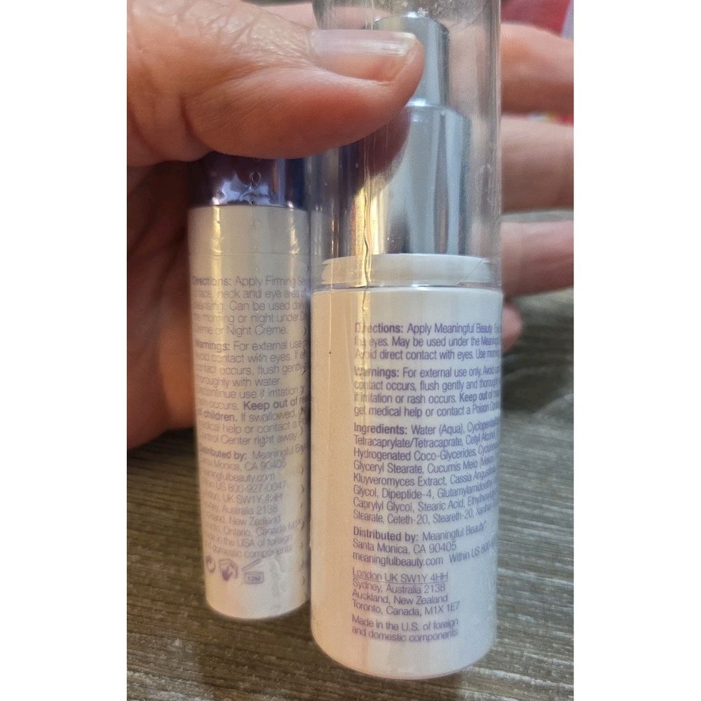 Cindy Crawford Meaningful Beauty 2 pc Skincare Set - NEW - Likely Expired